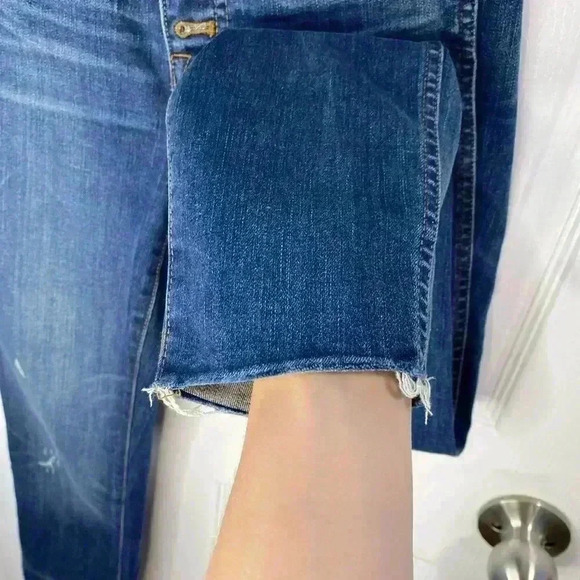 MADEWELL 10" High-Rise Skinny Jeans Button Front Size 25 - Picture 6 of 6